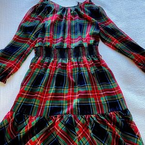 J. Crew Holiday Dress with Scrunch Waist